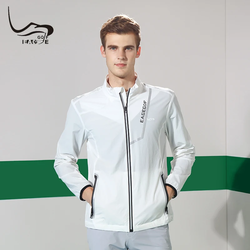 

EAGEGOF Golf wear Men's Long Sleeve coat shirts autumn sports pullover Keep warm golf clothing
