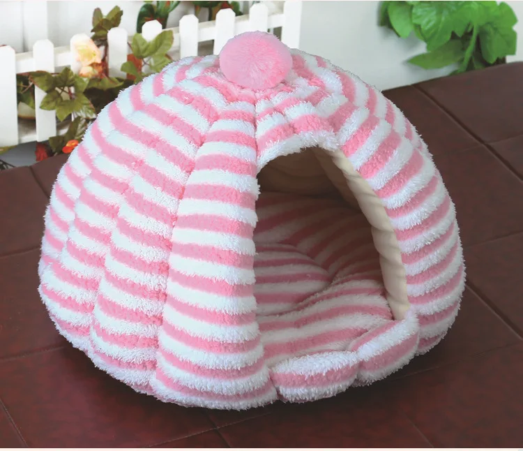 Four Seasons Universal Striped Simple Comfortable Warm Cat Bed Small and Medium-sized Dog Bed House Pet Top Selling Pet Supplies