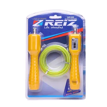 

Professional Fitness Steel Wire Jump Ropes With Counter Sports Adjustable Speed Counting Skipping Rope for Examination