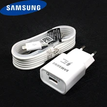 samsung Быстрое зарядное устройство ЕС QC 3,0 Быстрая Зарядка адаптер USB кабель для Galaxy a9 a8 a6 a5 Note 4 5 J3 J4 J5 J7 S6 S7 S4 EDGE