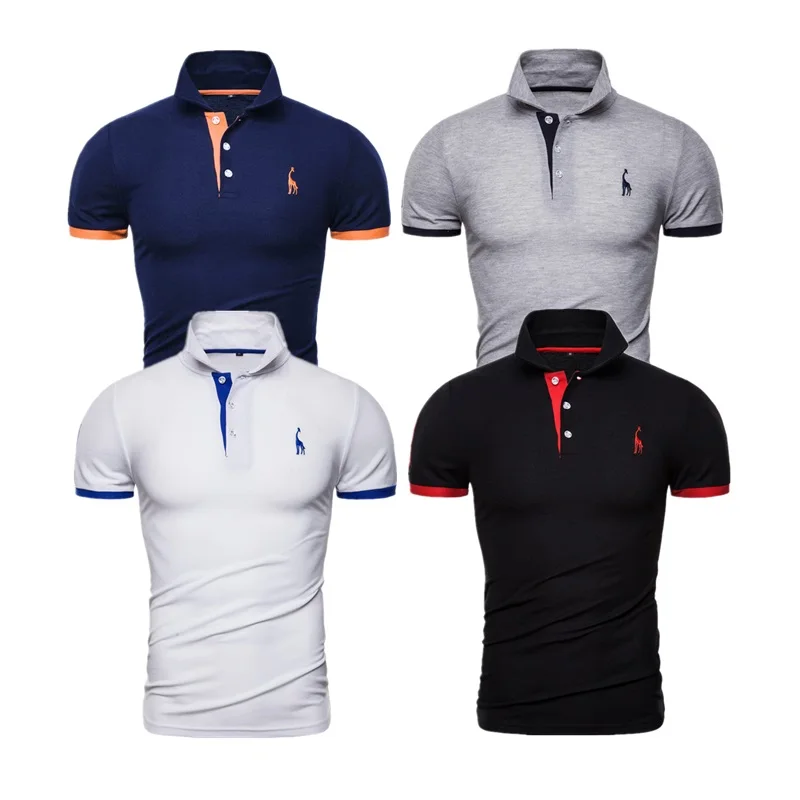 camisa polo masculina girafa