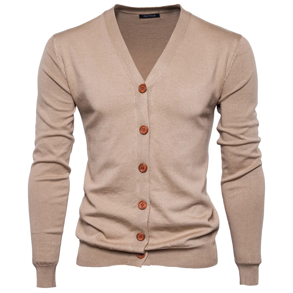 

Sweater 2018 Autumn And Winter New Style Men Europe And America Solid Color V-neck Long Sleeve Sweater Cardigan Casual MEN'S Wea