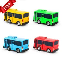 4 יח'\אריזה קריקטורה מיני TAYO אוטובוס מונית בחזרה ילדי צעצועים חינוכיים קטן אוטובוס קוריאני אנימה דגם אוטובוסים לילדים יום הולדת מתנות(China)