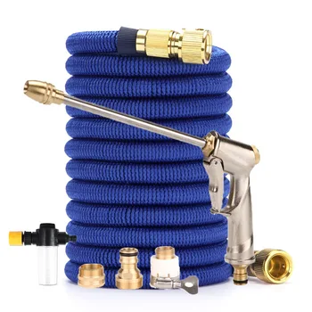 

Garden Hose Water Gun Adjustable Nozzle Flexible Expandable Hose High Pressure Power Car Washer For Garden Plant Flower 16-100FT