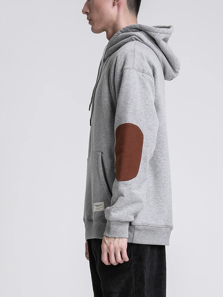 OSCN7 High Street Casual Fleece Hoodies Men Winter Plus Size Streetwear Harajuku Oversize Hooded Sweatshirt Mens 6A035