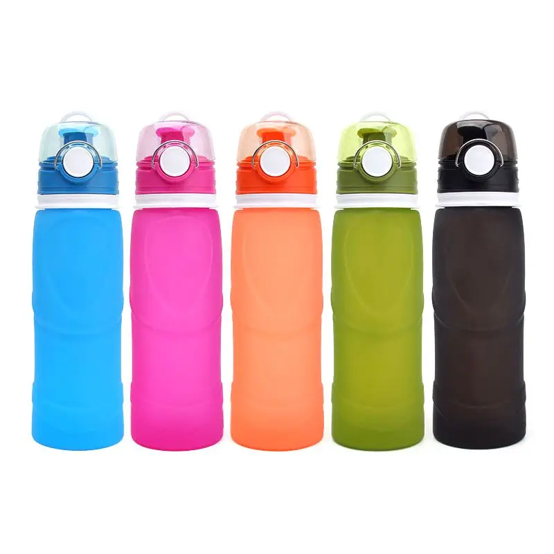 Portable Rolled Up Silicone Leak Proof Water Bottle Food Grade BPA Free Great For Hiking And Travel | Дом и сад