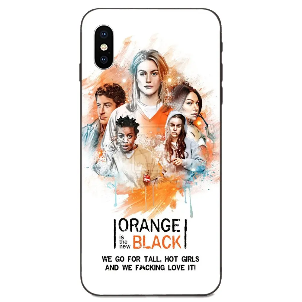 Мягкий оранжевый чехол из ТПУ для Galaxy A10S A20S A2 Core A30S A40S A50S A70S A90 M10 M30S M40 Note 10 Plus с
