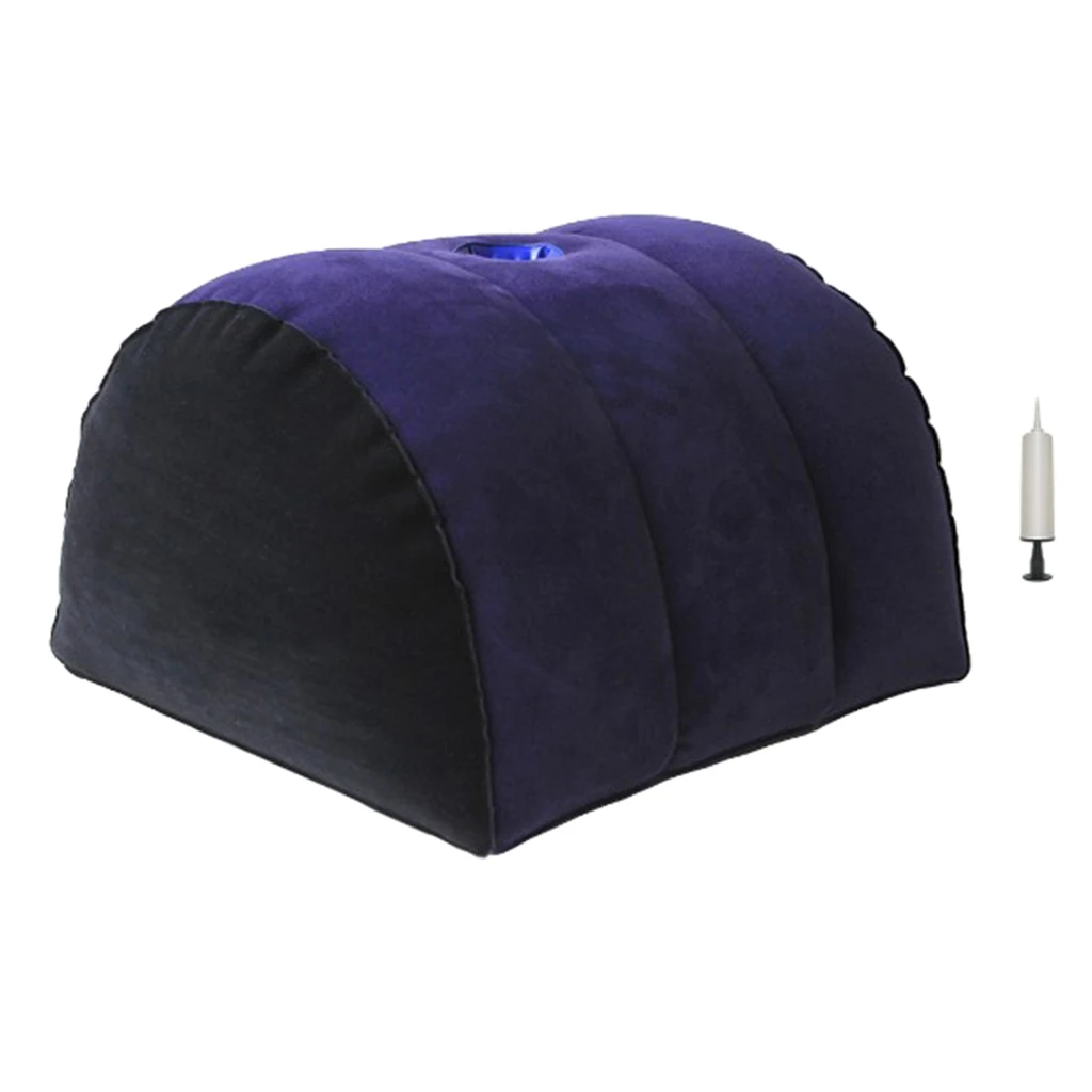 PVC Inflatable Air Pillow Wedge with Inflator Folding Couples Games Love Positions Gesture Assistant Pad Cushion Mat AdultsToys