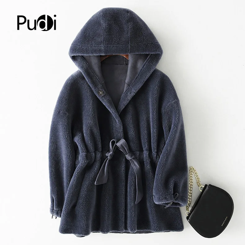 PUDI B181169 женская зимняя теплая куртка из натуральной шерсти, жилет из натуральной кожи для отдыха, пальто для девочек, Женская куртка, пальто