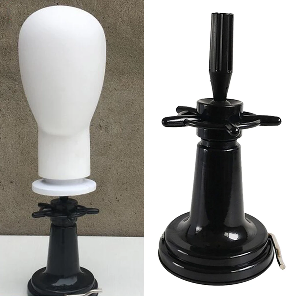 Desktop Mannequin Head Stand with Sucker Hairdressing Cosmetology Wig Cap / Hat / Mannequin Head Holder Storage