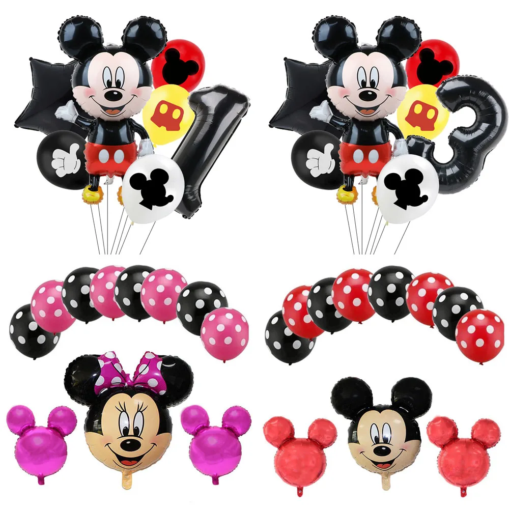 

Mickey Minnie Mouse balloons Mickey Mouse Birthday Party Decoations Baby Shower 32inch Number Balloon Kid Toys favor balloons