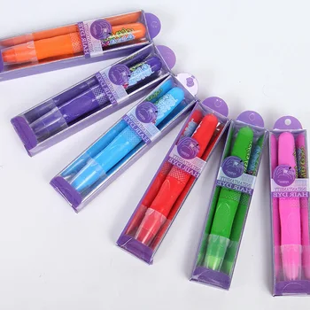 

6 Colors Hair Pens Plant Formula Mild Non-Irritating Easy To Clean Disposable Hair Dye Pen Styling Tool