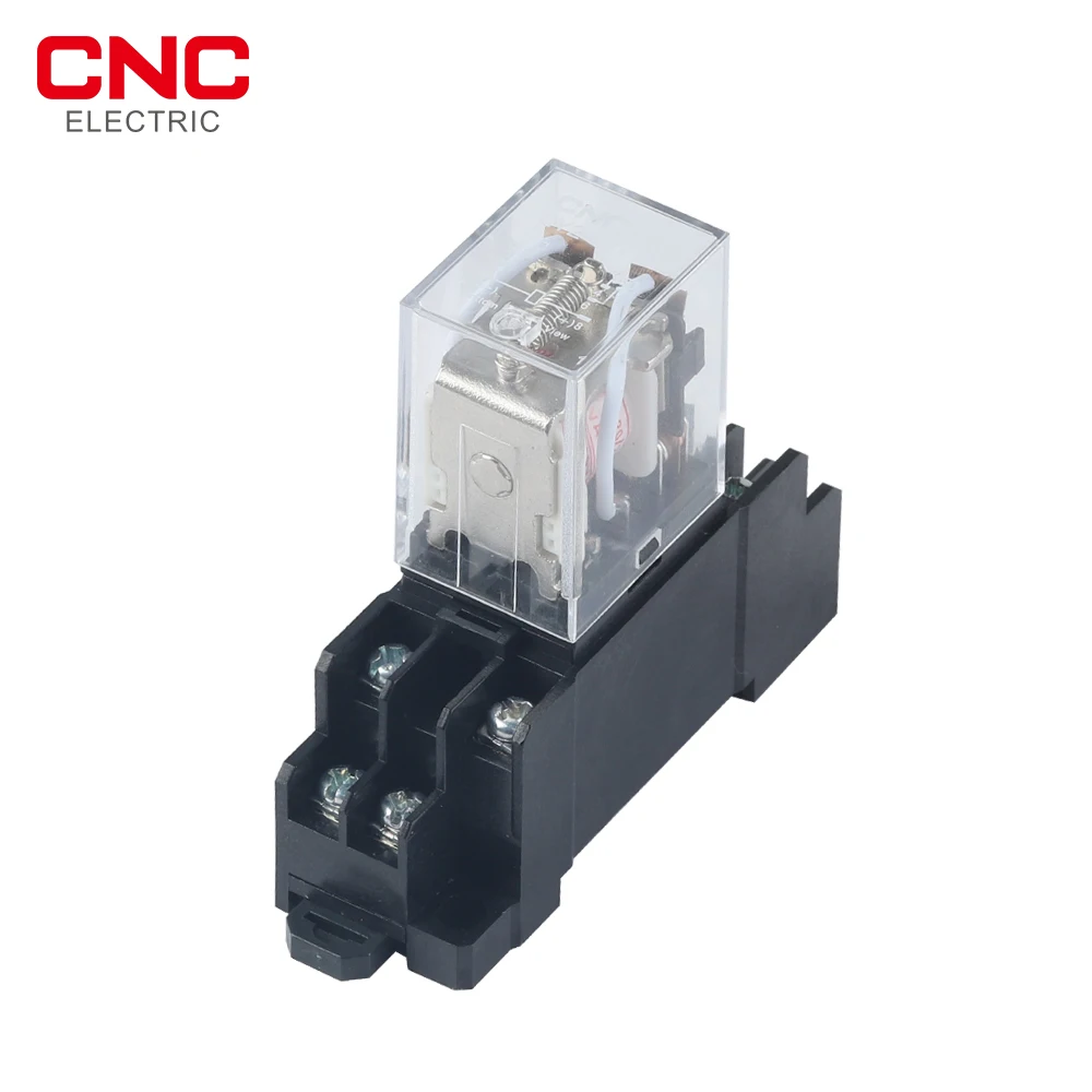 CNC LY2NJ  , Ϲ DPDT ũ ̴ ڱ  ġ,  ̽ , AC 110V, 220V, DC 12V, 24V, 1 ڽ, 20 