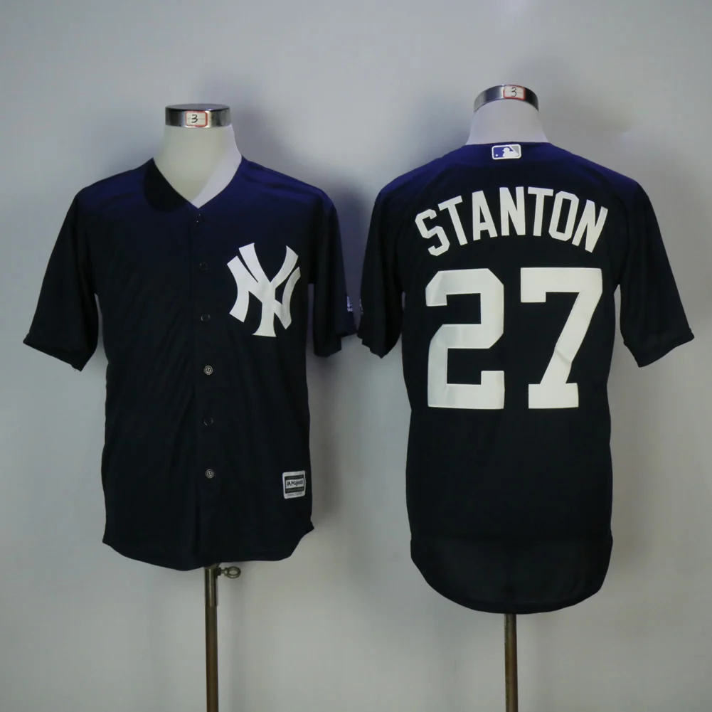 Men's New York Aaron Judge Giancarlo Stanton Gary Sanchez Didi Gregorius Gleyber Torres FLEX& Cool Base Player Jersey - Цвет: Хаки