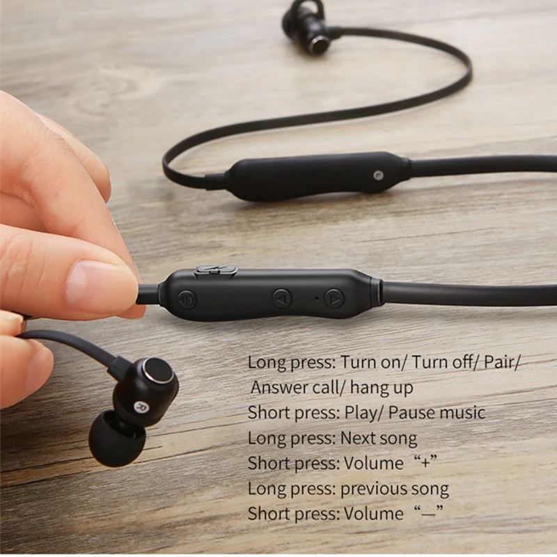 New Wireless Headphones Waterproff Bluetooth Headphone Support Two Device Sports Earphone With Hd Mic For iphone xiaomi Sport
