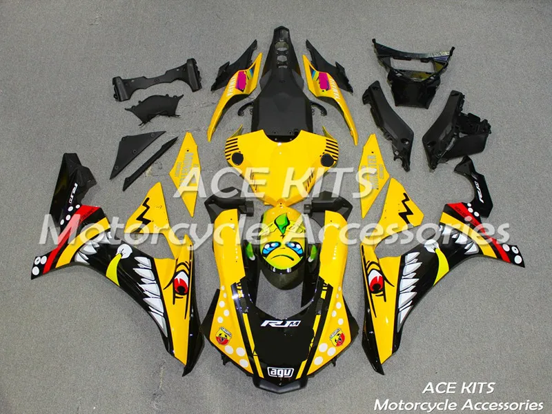 Новый обтекатель для мотоцикла ABS YAMAHA YZF-R1 15 16 YZF1000 2015-2016 впрыскивающий синий и