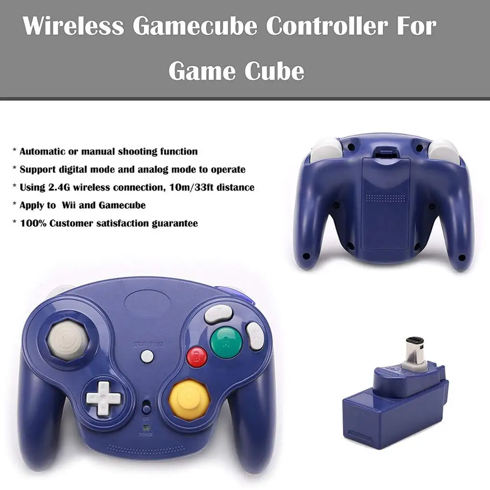 Классический 2,4G беспроводной контроллер геймпад для wii U Gamecube NGC GC с приемником адаптер джойстик Joy Pad