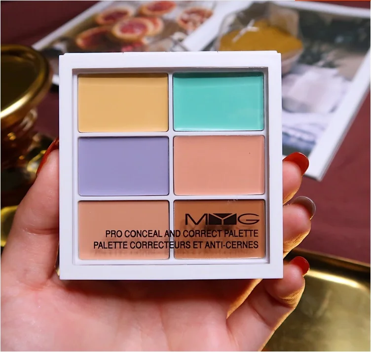6 Colors Concealer Foundation Makeup Foundation Cream Scars Acne Cover Smooth Makeup Corrector Face Eyes Concealer Cosmetic