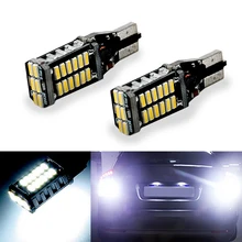 2x T15 921 W16W 30 SMD 4014 светодиодный автомобильный дополнительный светильник CANBUS без ошибок, задний фонарь, автомобильный дневной ходовой светильник, белый DC 12V