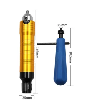 

0.3-6.5mm Electric Drill Grinding Workshop Equipment Stainless Steel Handle
