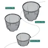 Hand Net Head Aluminum alloy 8mm Screw Folding Dip Net 35/40/45cm Gluing Net Outdoor Fishing Net Tool Accessories 2