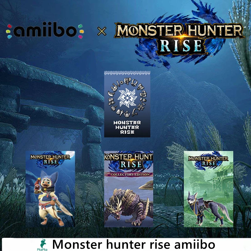 Monster Hunter Rise amiibo for Nintend switch Palamute Palico Magnamalo for switch