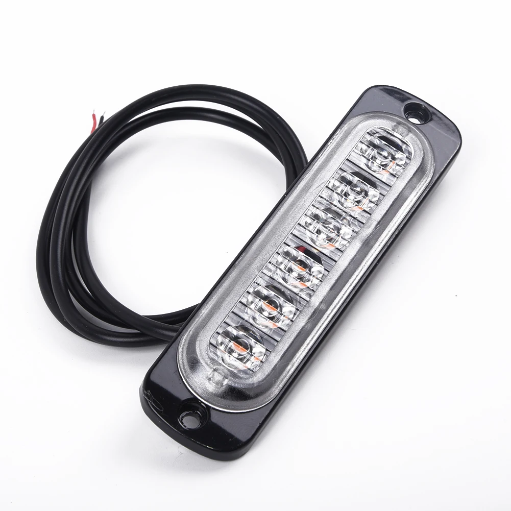 Автомобиль Грузовик 6LED внешний Предупреждение лампа со стробоскопической вспышкой фары 12 V-24 V Водонепроницаемый