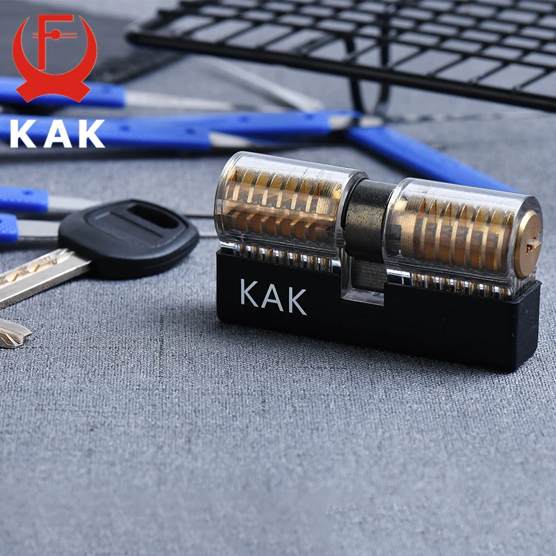 Слесарное учебное пособие для удаления ключа KAK с прозрачным висячим замком и