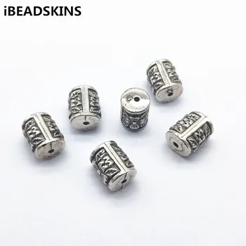 

New arrival! 14x11mm 200pcs CCB Rhodium color Cylinder shape beads for Earrings parts,hand Made Earrings Findings Jewelry DIY