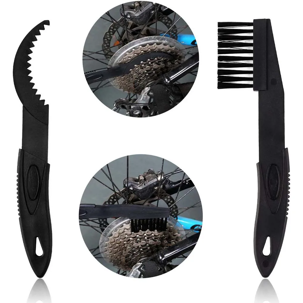 Durable Bicycle Cleaner Tool Bike Cleaning Brush Chain Motorcycle Set Maintenance Kit for All Type Chain Gears