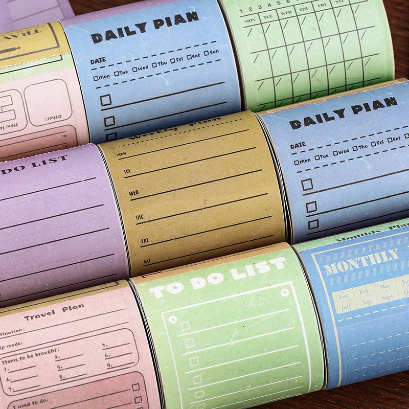 5 шт/лот винтажная почтовая штамп планировщика васи лента чтобы сделать список