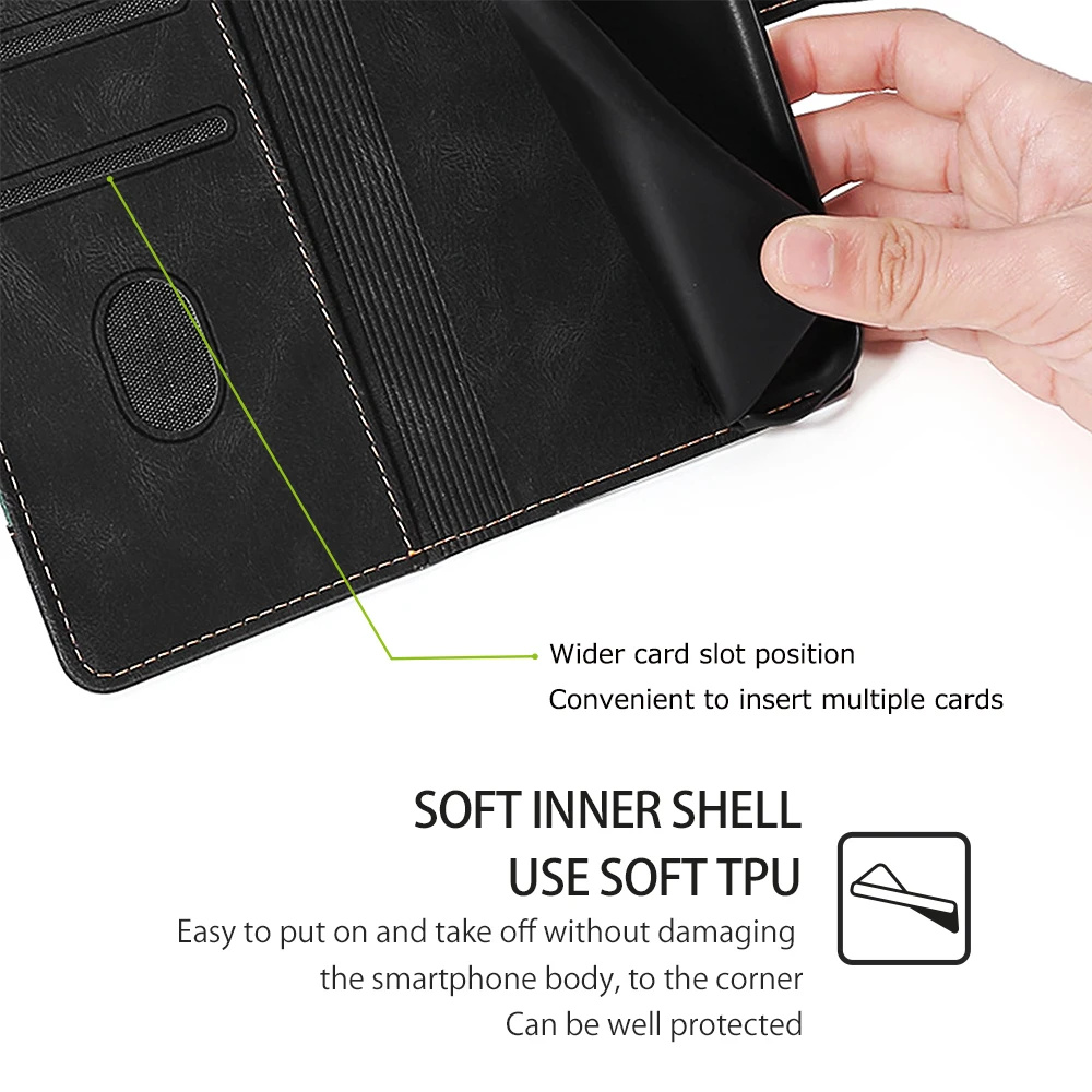 Case de Couro de Luxo para o Iphone Slot para Cartão Max xr 6s 7 8 Plus se 2021 Flip Capa Carteira Titular Ímã Telefone Coque 12 11 Pro x xs 5 iphone 12 11 pro x xs max