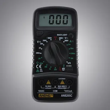 

AN8205C Professional Multimeter Voltmeter Ammeter Ohm Tester Thermometry
