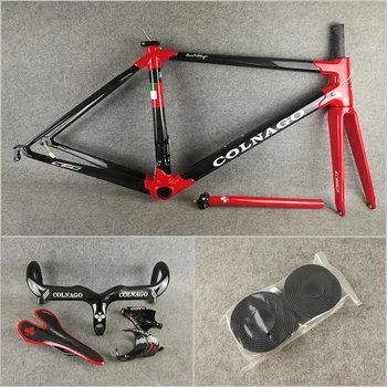 

Red Black T1000 UD Colnago C60 carbon road bike frames Frameset Handlebar Saddle Water Bottle Holders