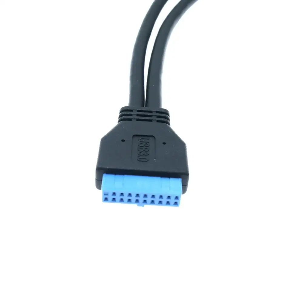 Материнская плата USB 3 0 20pin папа двойной мама кабель для ПК компьютер чехол 2 порта