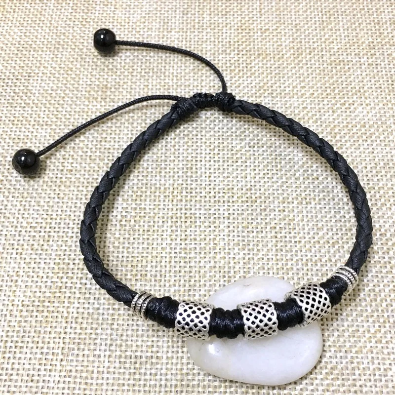 

Vintage Men's Charm Bracelet Summer Beach Jewelry Ankle Black/Red Colors Vintage Design Rope Chain Ankle for Women