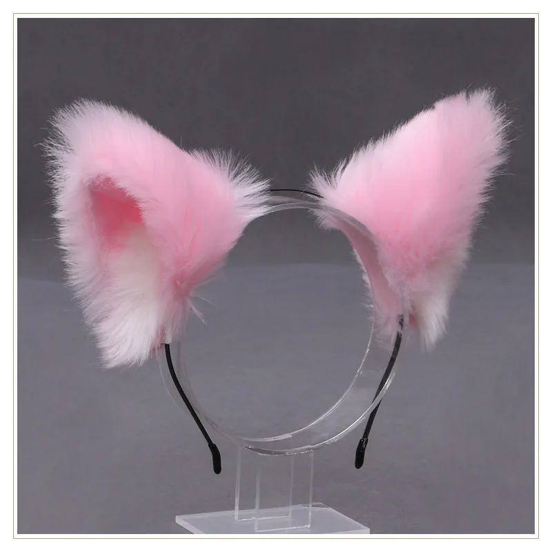 Cosplay&ware Cute Furry Animal Beast Ears Headwear Cat Fox Ear Cosplay Soft Girl Plush Lolita Hair Accessory Anime Props -Zentai shop online H24002eb5fdb4426fb8af34ef064557b45.jpg