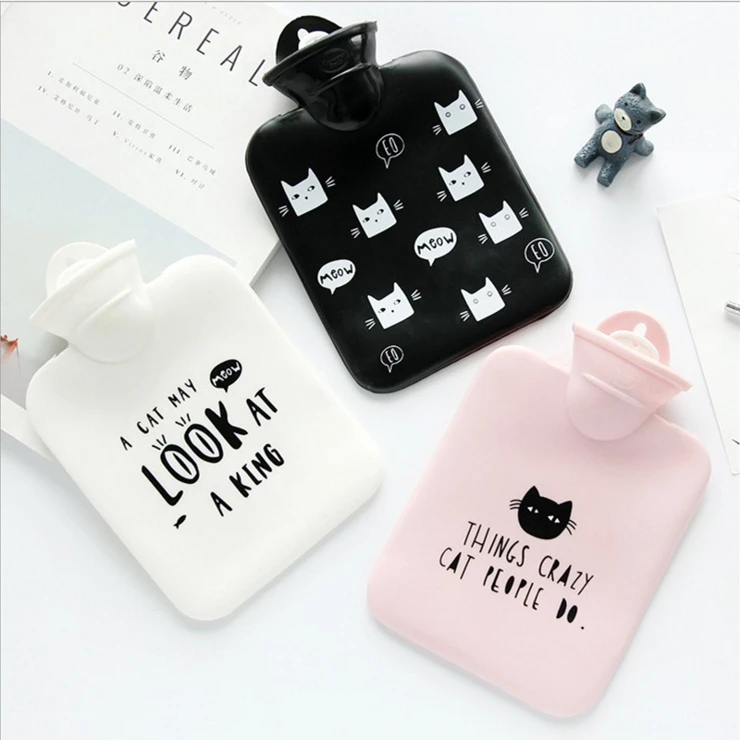 

Silicone hot water bottle water injection hand warmer mini warm belly palace with Korean water warm water bag small cute