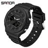 SANDA Top Luxury Men's Quartz Watches Waterproof Men Military Sport Watch Dual Display Luminous Wristwatch Orologio uomo 1