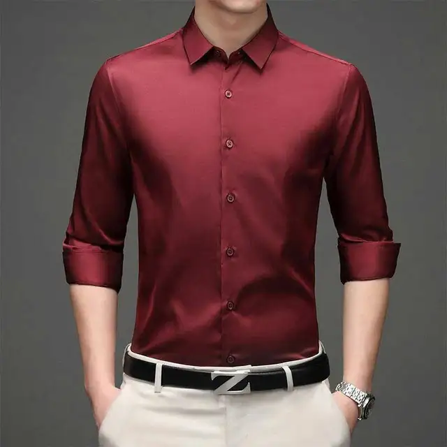 Green Mens Dress Shirts 2022 Brand New 