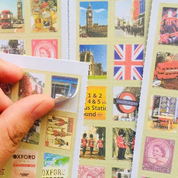 4 arkusze paczka stylowe ponad milion osób powiedziało w zeszłym miesiącu że londyn naklejki Notebook Album DIY dekoracji tanie i dobre opinie Able Kids sticker G8-38 Papier 3 lata 8 9*13 1cm