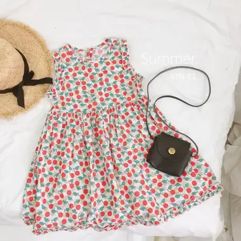 

2020 Best Selling Baby Girls Printed Vest Dress Summer Kids Girls Dresses 1-6 Years