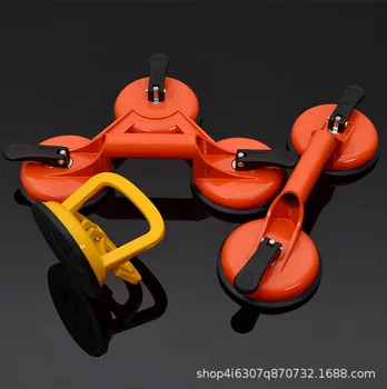 

Aluminium Alloy Three-jaw Glass Sucker Floor Tile Sucker Thick Strong Rubber-Suck Suck Mention