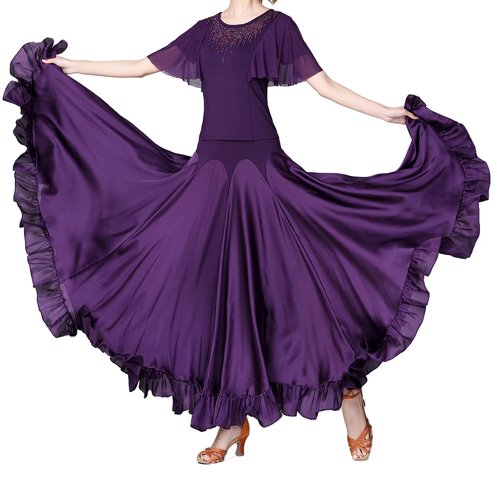Ballroom Dance Skirts Modern Standard Performance Wear Women Tango Skirts Stage Competition Costumes Big Swing