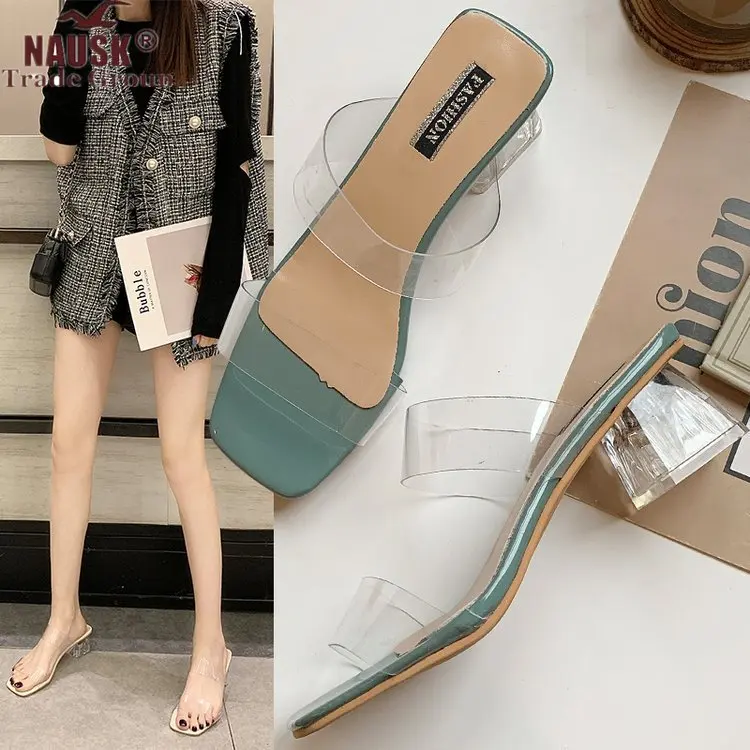 

Women Pumps Mid Heel Pump Ladies Pointed Toe Casual Shoes Sandals High Heels Wedding Sexy Pumps Square Heel Zapatos