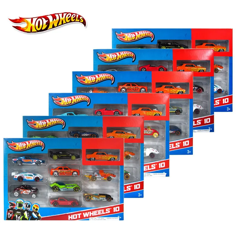 Hot Wheels track ESS BSC 10-Car Pack 1: 64 мини-модель автомобиля детские игрушки для детей Diecast Brinquedos Hotwheels подарок на день рождения 54886