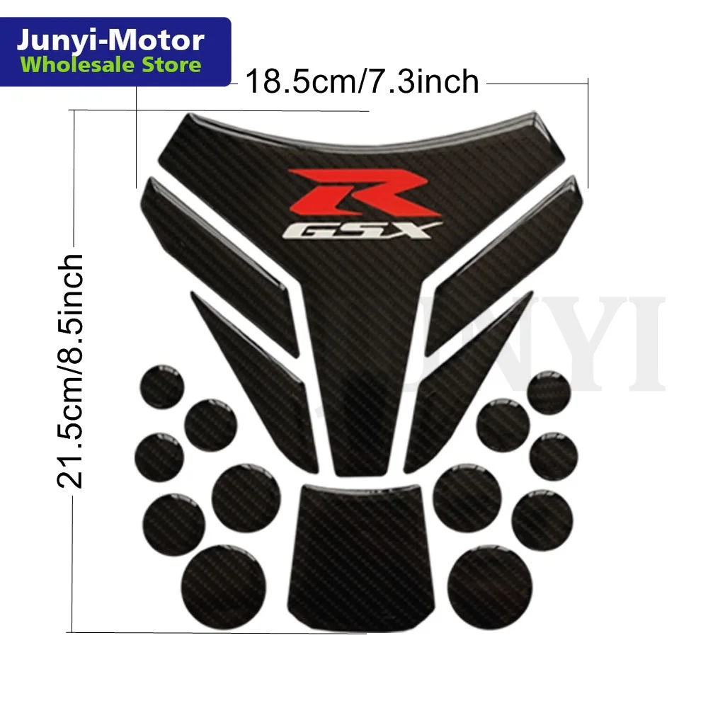 Для Suzuki GSX R наклейка из углеродного волокна для топливного бака мотоцикла 3D