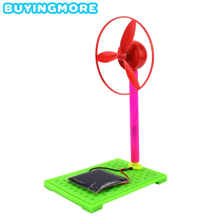 Solar Fan Model Kits Educational Science Toys for Children DIY Kit Learning Materials Light Energy Conversion Experiment Kid Toy | Игрушки и