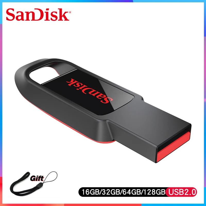 SanDisk cruzer spar CZ61 флеш-диск USB 2 0 128 Гб 64 ГБ 32 16 Флешка карта памяти для Mac и PC |