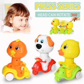 

Mini Baby Small Toy Vehicle Press-type Small Yellow Ducks Animal Motorcycle Pull Back Mini Cartoon Toys For Child #913